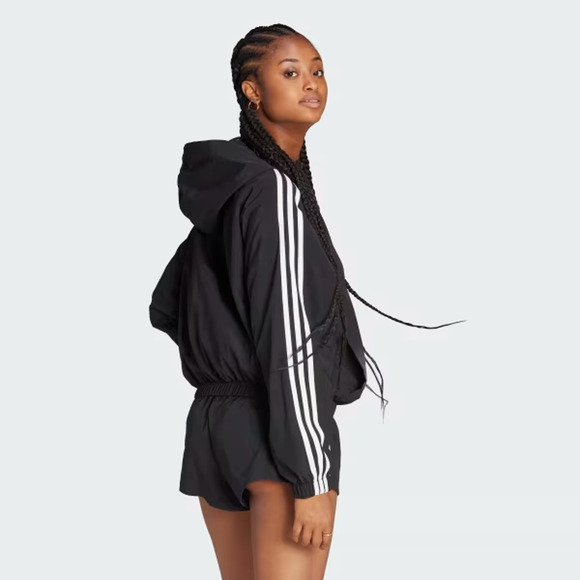 $70 NEW WITH TAGS Adidas Womens Essentials 3-Stripes Woven Windbreaker S HT3399 - Picture 3 of 5